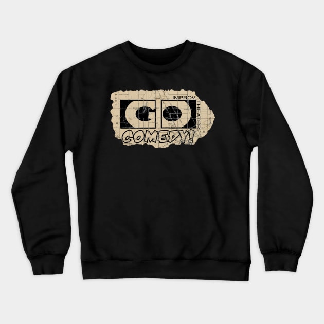 Go Comedy Ferndale Map Crewneck Sweatshirt by gocomedyimprov